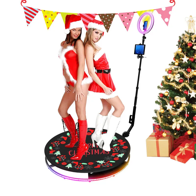 Rotating 360 Photo Booth New 360 Photobooth Machine Portable Selfie Platform Spin 360 Degree Photo Booth