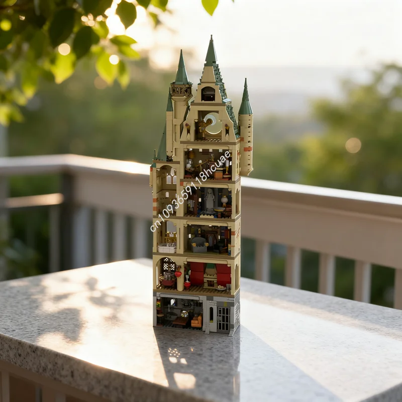 

235pcs MOC HP Modular Blue Common Room Model Building Christmas Gifts Blocks Construction Assemble Idea Brick Kids Toys Birthday