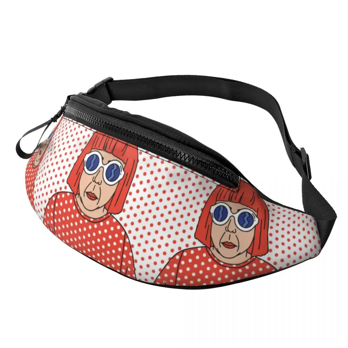 

Yayoi Kusama Self Portrait Fanny Bag Customized Crossbody Waist Pack Women Men Travel Hiking Phone Money Pouch