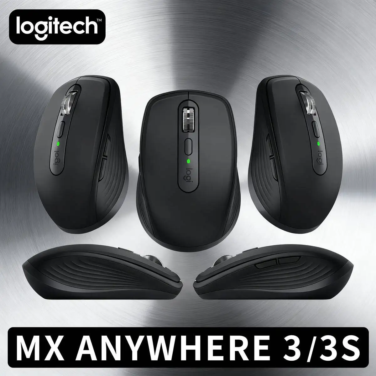 

Logitech MX Anywhere 3S Ergonomic Bluetooth Mouse Rechargeable 4000DPI for Travel Office Gaming