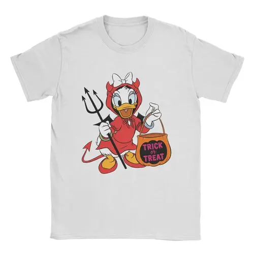 قميص دونالد داك ديزي داك للهالوين، تي شيرت ديزني للهالوين، موسم مخيف للزوجين، هدية متطابقة للخدعة أو الحلوى