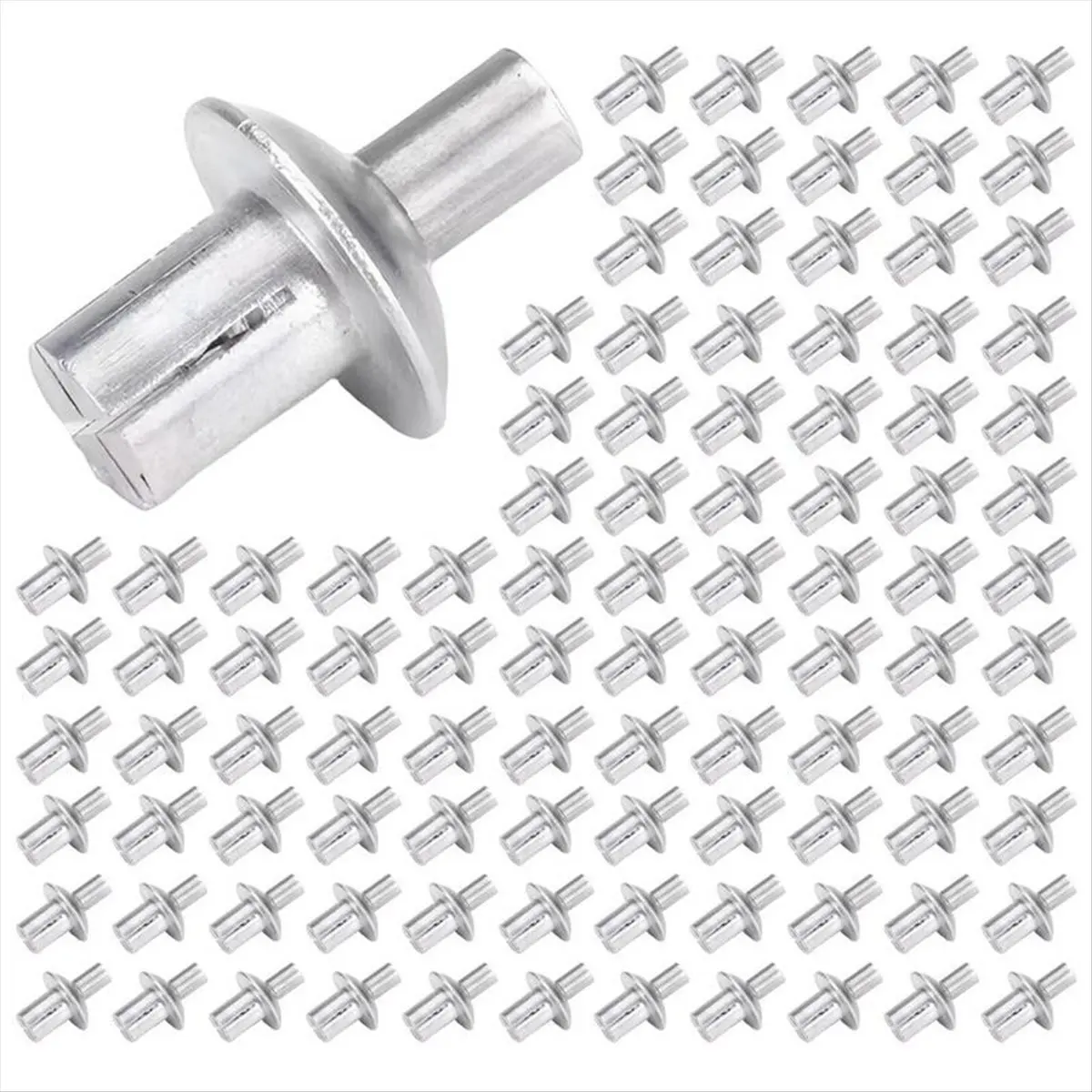 |Modernbuy|Round Head Solid Rivets Knock Type Expansion Aluminum Rivets Dome Head Rivet Knock Type Expansion Rivets