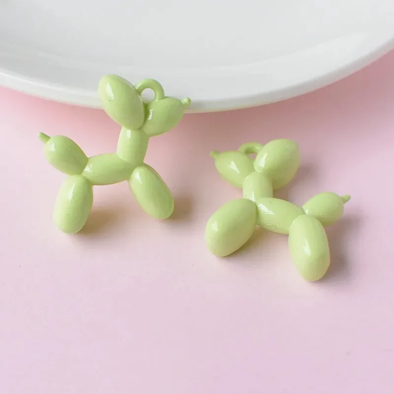 10 Stück Cartoon Ballonhund Harz-Tieranhänger für Halsketten, Armbänder, Schlüsselanhänger, DIY Schmuckherstellung Zubehör – Detail 4