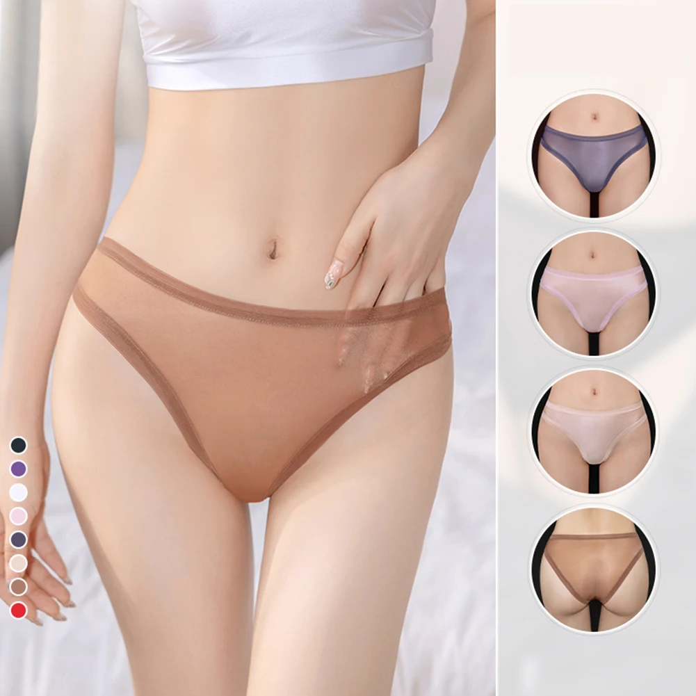 Erotic Lingerie Brief Women Briefs Lingerie Low Low Waist Mesh Panties Rise See Sexy Sheer Thin Through Brand New