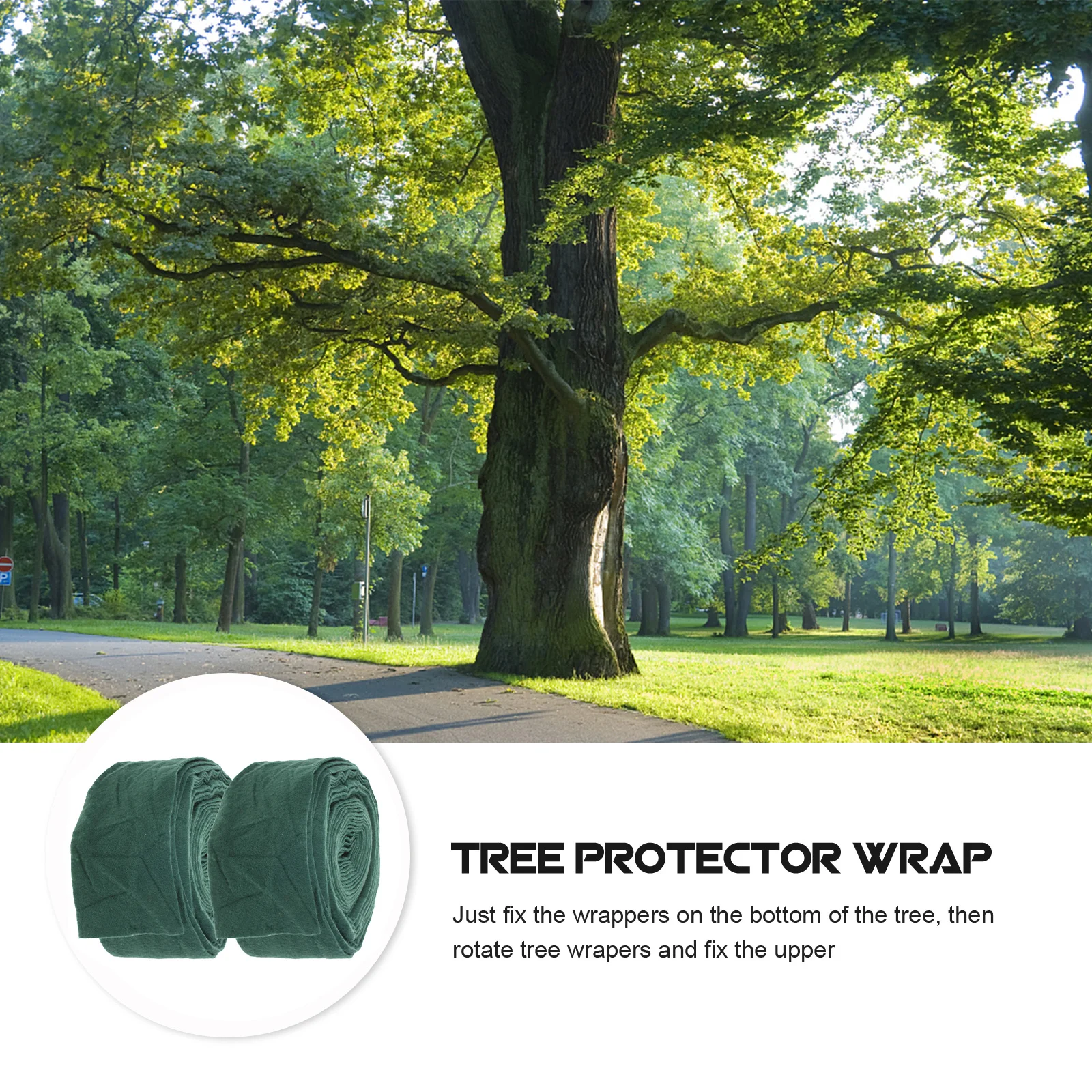 

2 Rolls Tree Protector Wrap Winter Proof Guard Sun Protection Pest Control Non Woven Fabric Moisture Keeping Wrapper Plant