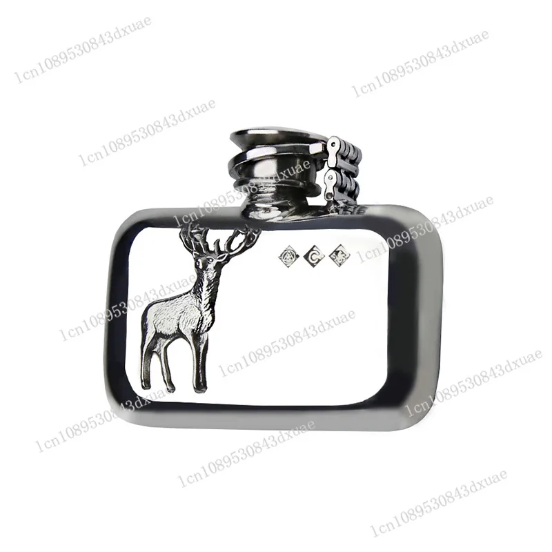 

British imported tin wine jug, stag double hinge, portable portable retro British