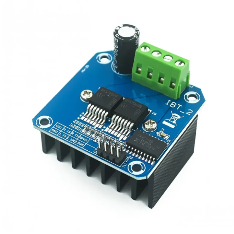 Double BTS7960 43A H-bridge High-power Motor Driver module/smart car BTS7960 43A driver module