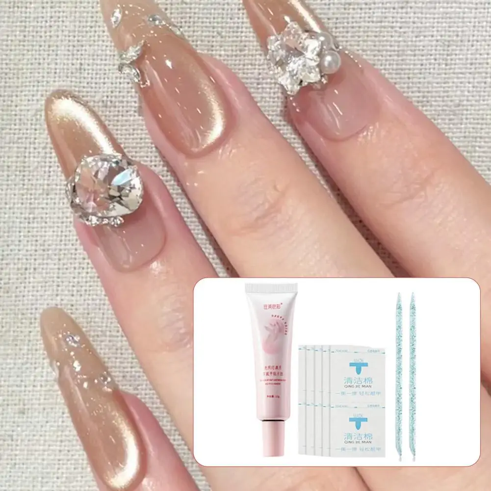 لـ WANGMEI COLOR جديد غراء أظافر قوي للغاية للضغط على الأظافر لا حاجة لمصباح الأشعة فوق البنفسجية/Led، تجفيف سريع 5s، علاج سريع، يدوم طويلاً