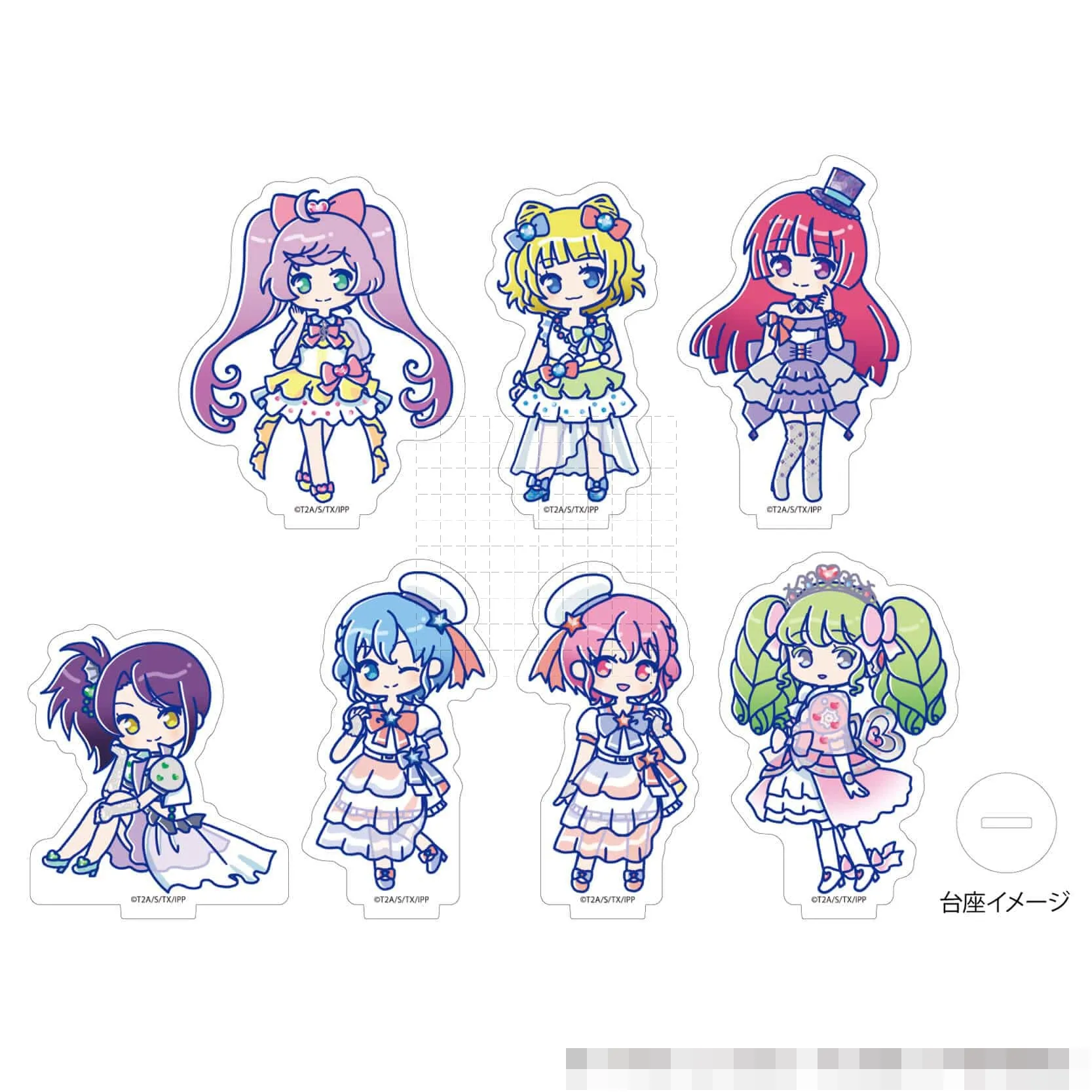 Mini figurine avec support en acrylique, jeu Minami ata rei, Manaka Laala, Yumekawa Yui Shiratama ata kan, modèle de cosplay, jouet cadeau