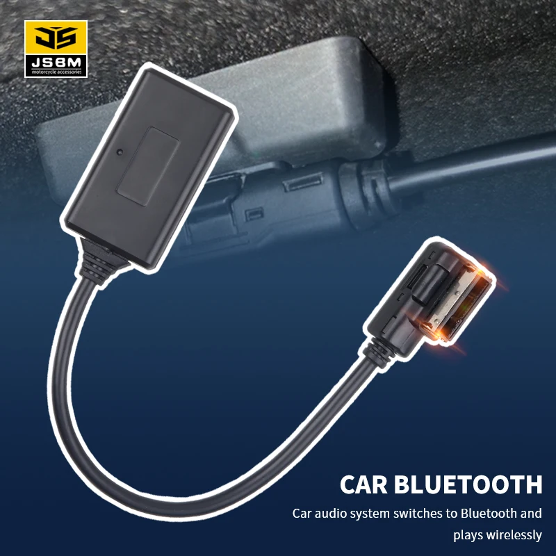 JSBM Bluetooth 車用ワイヤレス Aux アダプター AMI Bluetooth 音楽アダプター Audi VW MMI 3G MDI Audi A3 A4 B6 A7 R7 Q5 Q7 A6L A8L 用