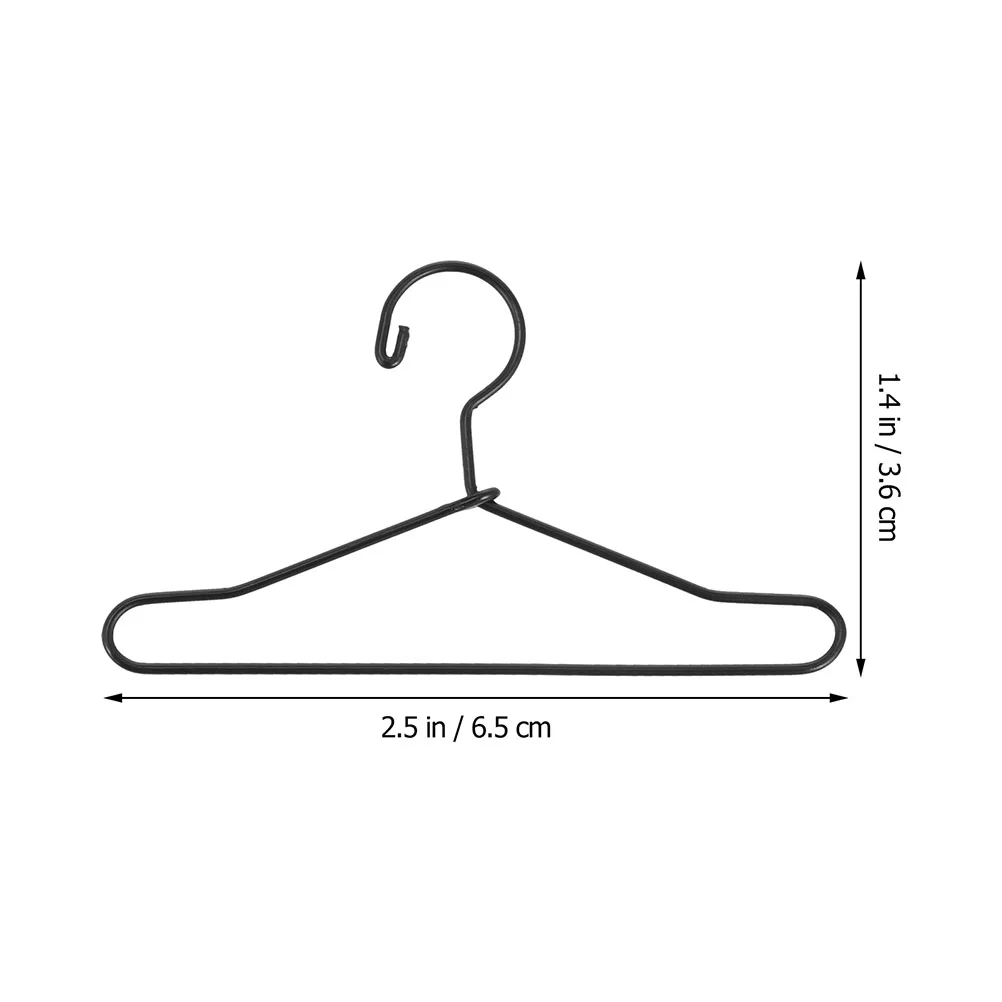 10-delige mini-hanger kleerhangers rek jas accessoires speelgoed broek babypoppen jurk houder oorbellen kind