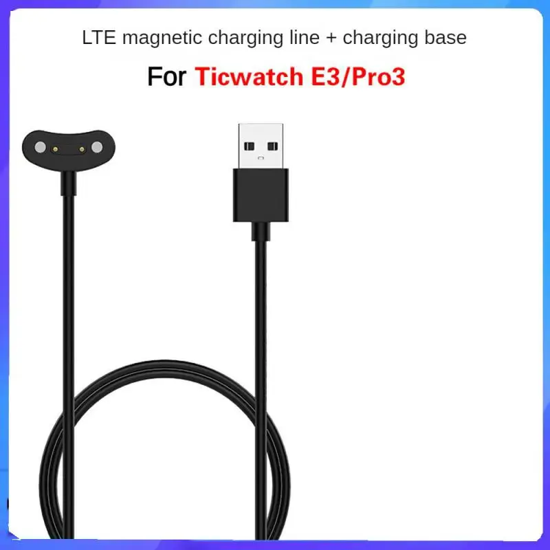 100cm Smart Watch Charger Magnetic USB Charging Cable For Ticwatch E3/pro3 Smart Watch Replaceable Smartwatch Charger Accessorie