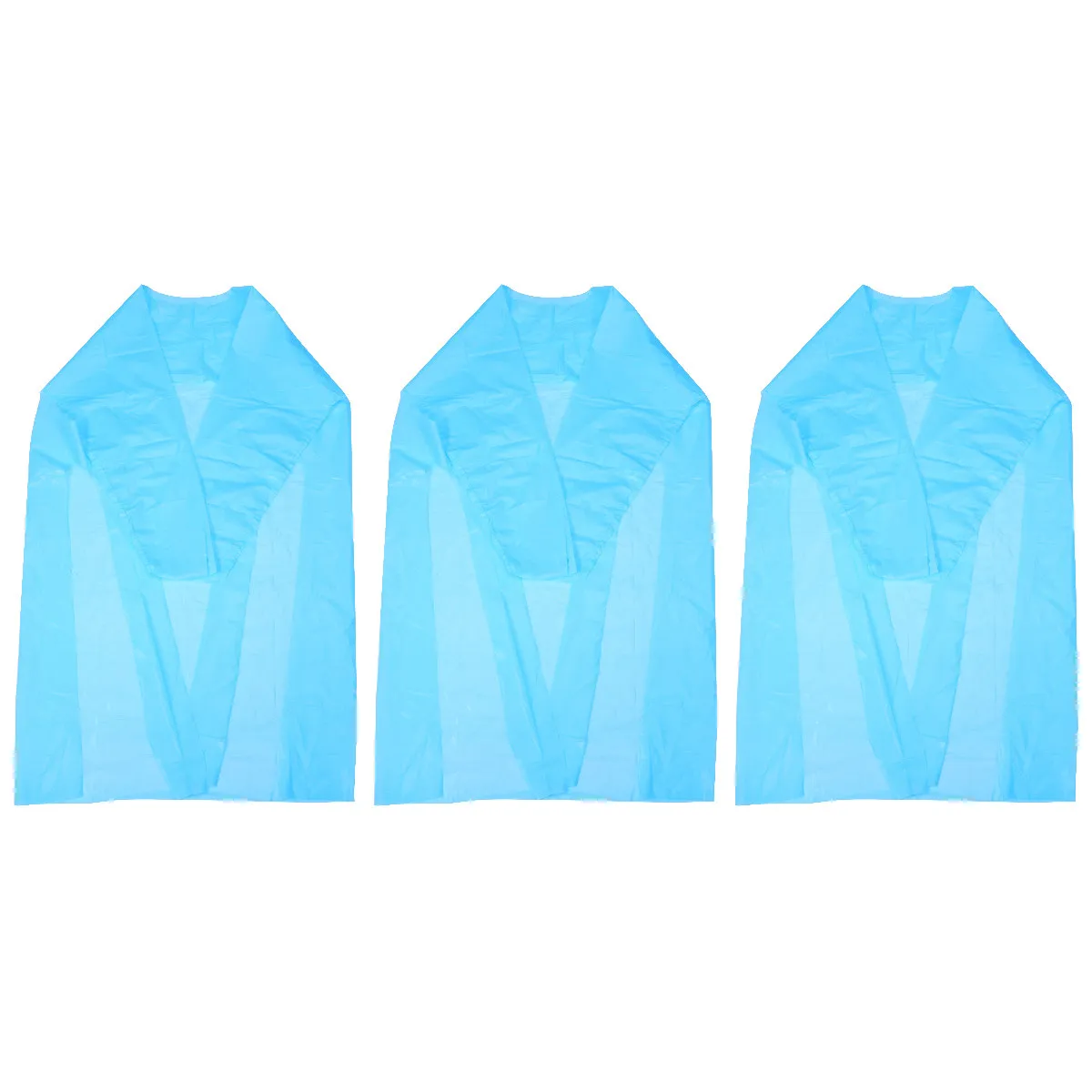 3 個 Cpe 防水オーバーコート肌に優しい調節可能なバックプラスチックオーバーコート理髪店理容師マントサロンケープサイズ Xl