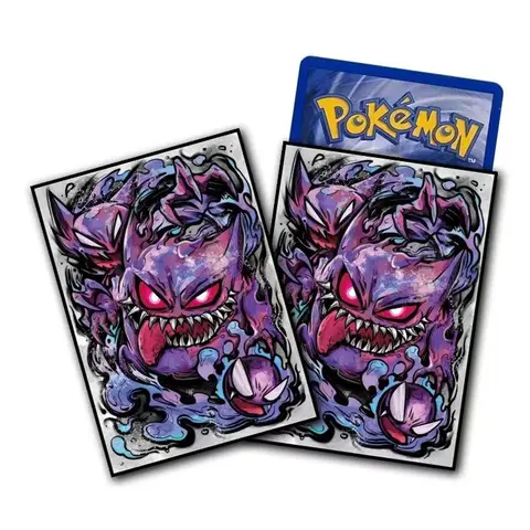 DIY 자체 제작 PTCG Gengar 카드 슬리브, WS OPCG PTCG 카드 컬렉션 보호 커버, 애니메이션 카드 선물 장난감, 65 개/세트