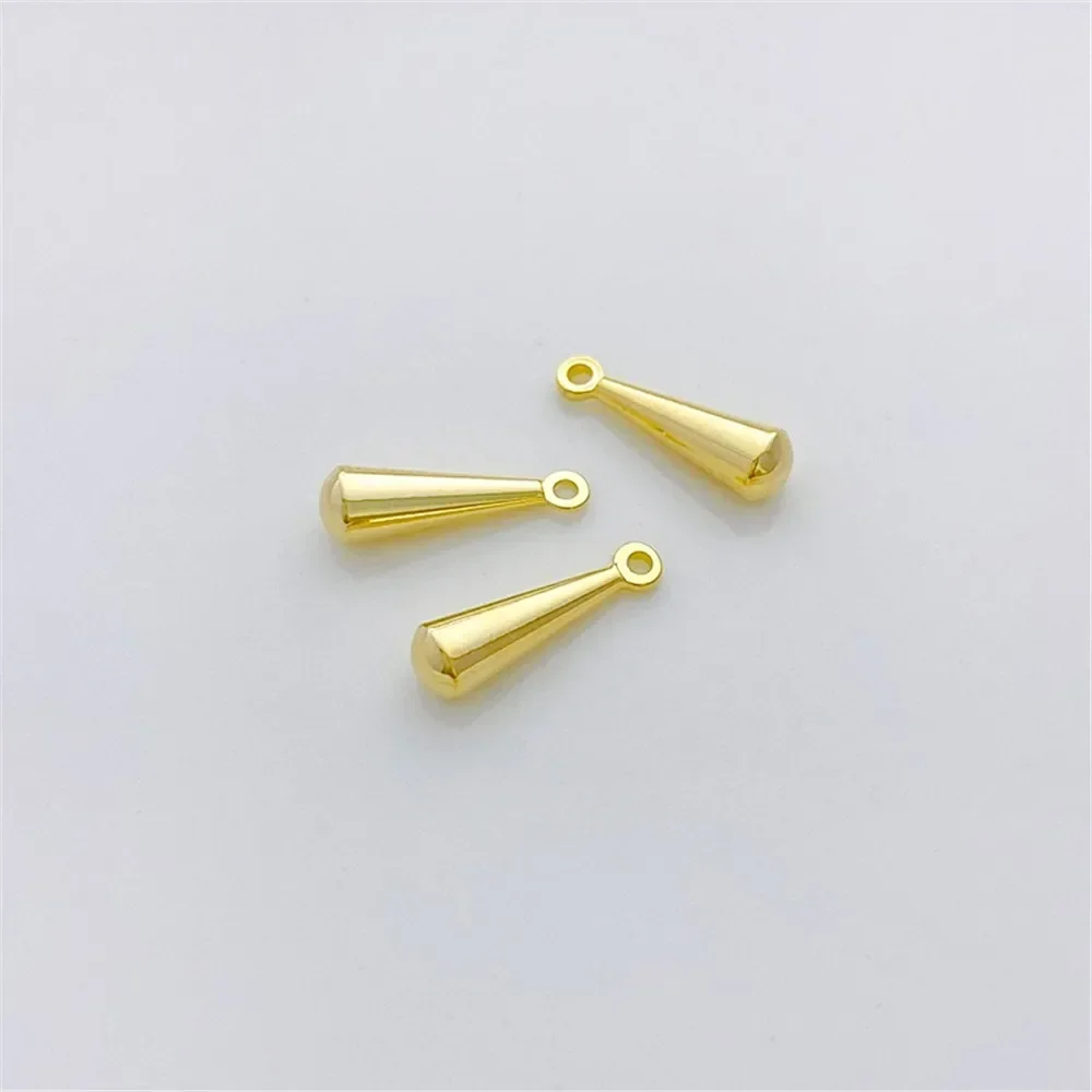 

14K Gold-Color Pear-shaped Pendant Small Pendant Handmade DIY Bracelet Necklace Earrings Ear Accessories Material Accessories