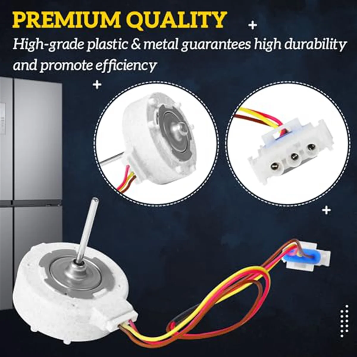 809069201 AP6041795 Evaporator Fan Motor for Frigidaire, Kenmore, Electrolux DGHD2361, 253.70342 4456990, PS11775846