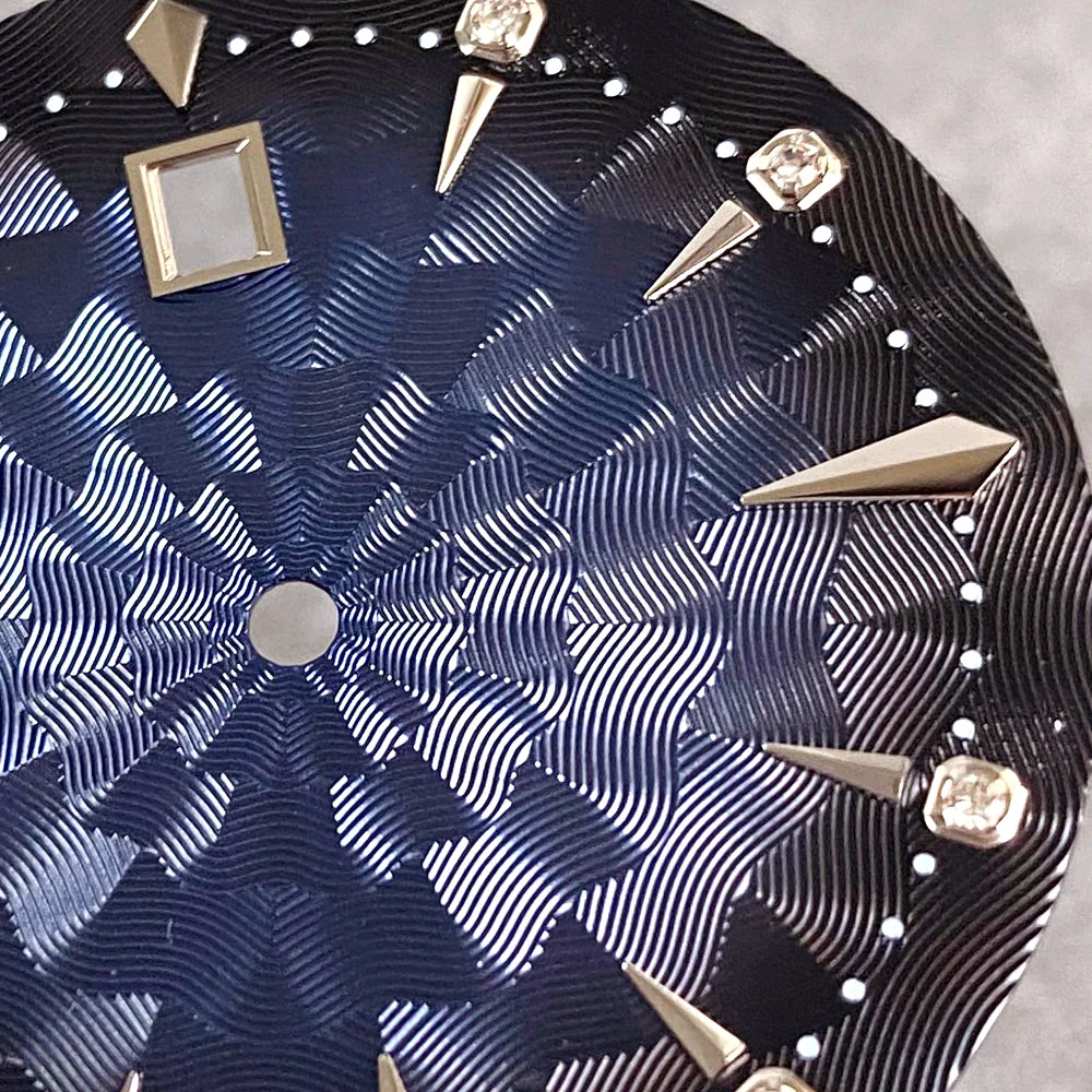 جديد رائع Mod ساعة الطلب وجوه 35 مللي متر الملونة موضة الماس بطلب ل NH35 NH36 NH38 قطع غيار الساعات الأوتوماتيكية