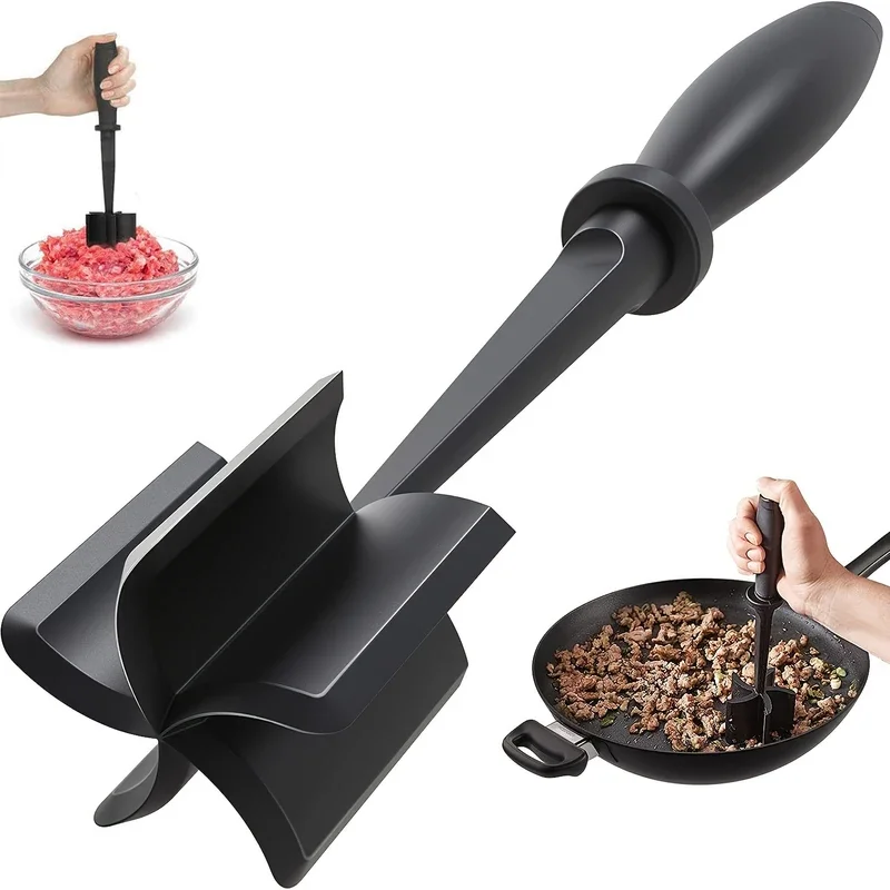 Hand-held meat chopper Cooking spatula Mince meat chopper stir，1pc