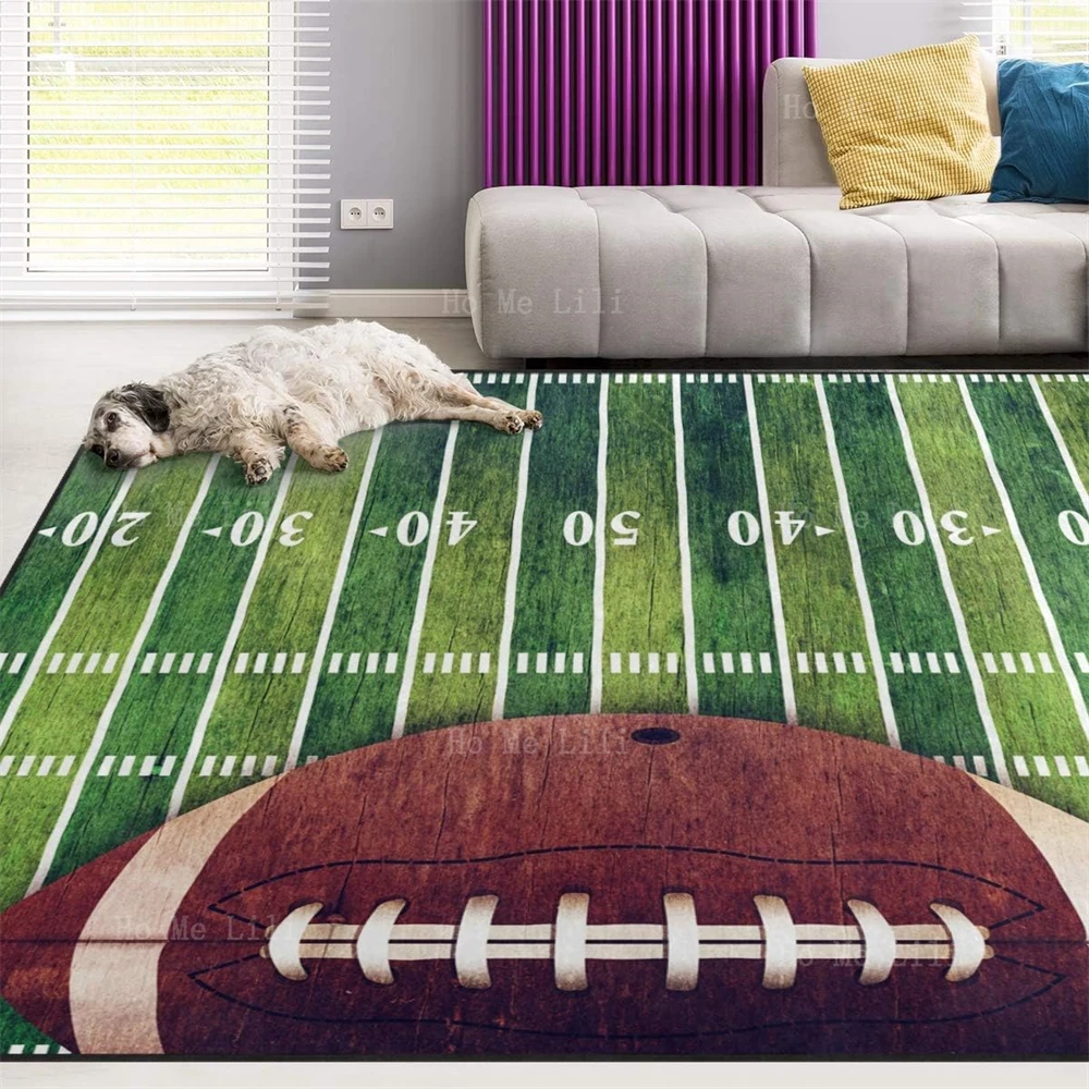 American Football Sports Non-Slip Area Carpet Living Room Dining Room Floor Decoration Rug Yoga Mat