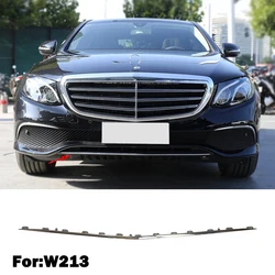 Chrome Plating Chromed Trim Front Bumper Lip Spoiler For Mercedes Benz E Class W213 E200 E350e E400 A2138850300 A2138857401