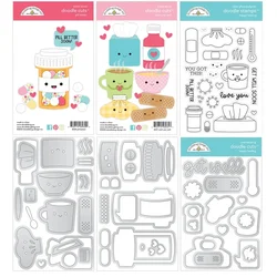 New 2024 Doodlebug Design metal cut dies and clear stamps scrapbooking to make paper engraving frames card craft set
