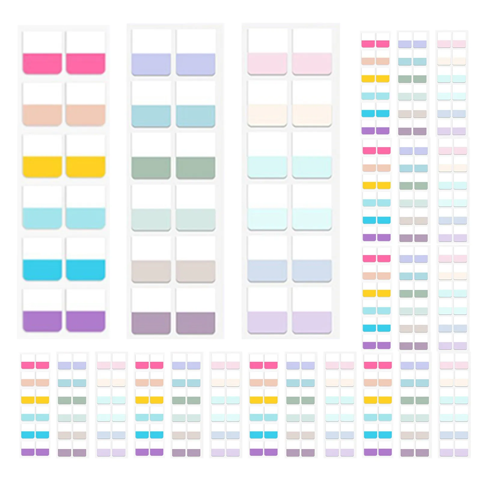 

30 Sheets Marking Index Tabs Multi-Colored Writable Sticky Tabs Bookmarks for Notebooks Books Journal Notes Sticky Labels