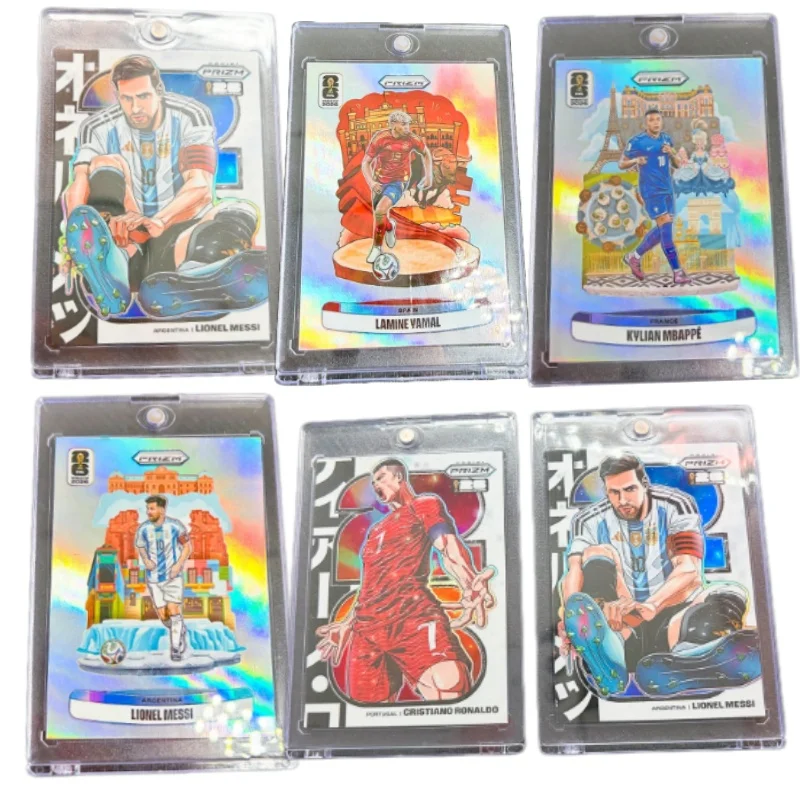 2026 DIY homemade world cup  MANGA Messi Ronaldo Mbappe Maradona Modric Yamal Rainbow Collector Cards Holiday Gift