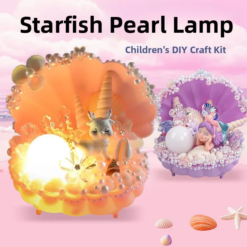 

New DIY Material Kit Star Pearl Lamp Creative Night Light Toy for Children Handmade Craft Making Crystal Glass Cup