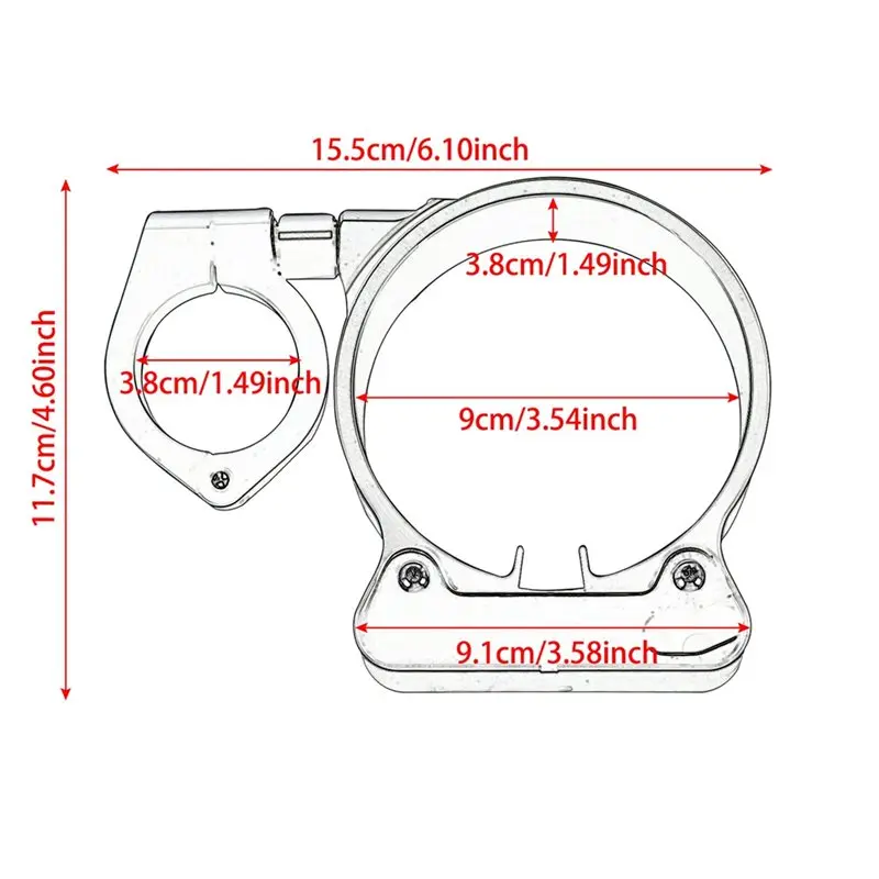 Suporte de medidor lateral para motocicleta, durável, suporte de instrumento de montagem lateral para-davidson xl883/1200c/n/l/r x48