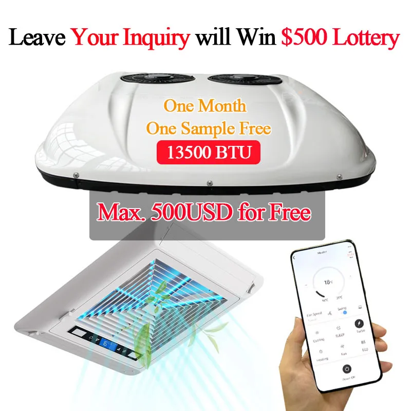 12 Volt RV Rooftop Air Conditioner Camper AC Unit Camper Van Roof Air Conditioner With Heat Pump American Market