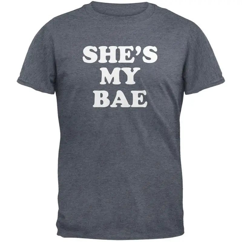 

Футболка для взрослых She's My Bae Dark Heather Grey