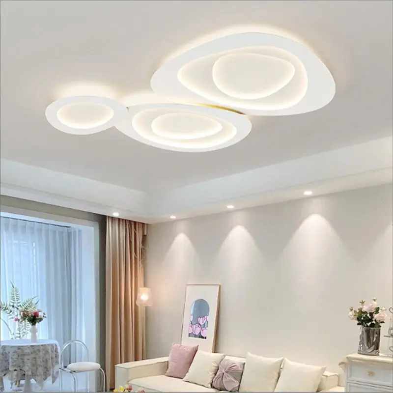 Luxury Living Room Ceiling Light  Modern Intelligent LED Bedroom Restaurant Pendant Lights  Creative Indoors Decorative Lamps