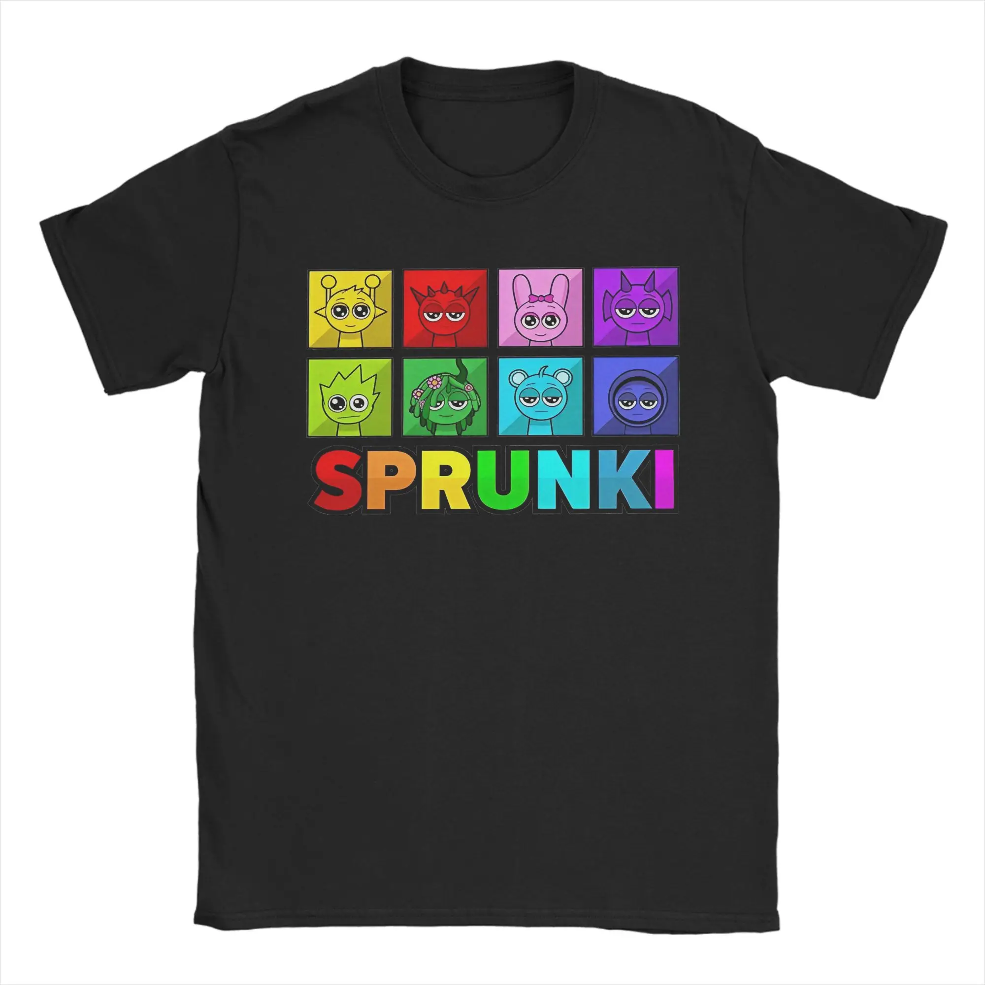 男性女性 Sprunki ゲーム Tシャツライムオレンミスターファン綿服面白い半袖ラウンドネック Tシャツギフトアイデア Tシャツ