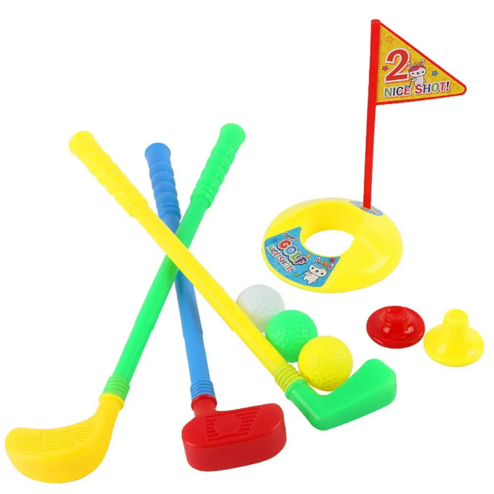 Mini Multicolor Golf Club Set Golfer Game Outdoor Sports Garden Kids Toy Golf Training Aid