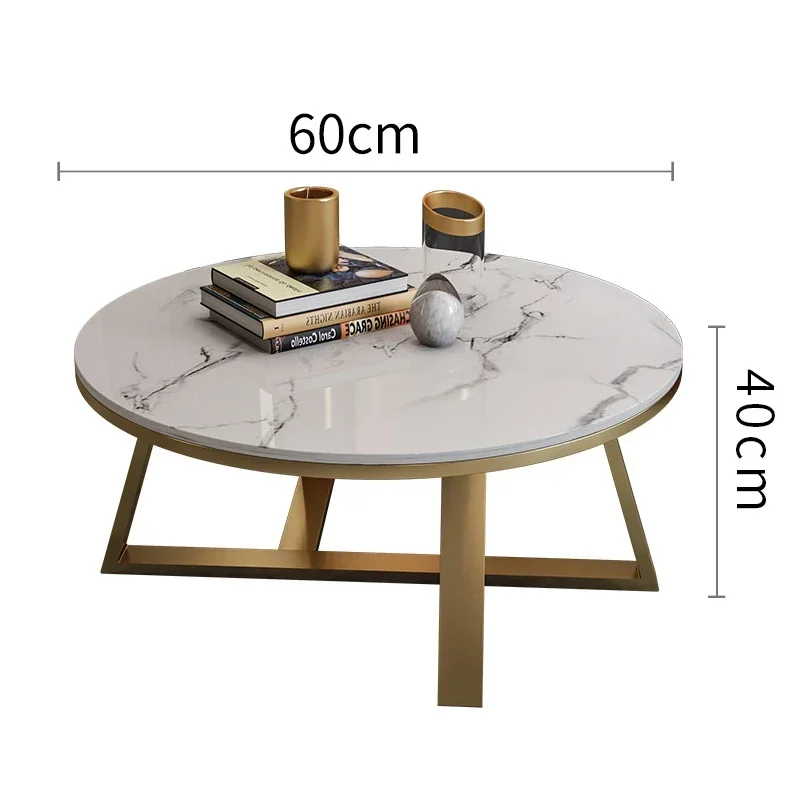 

Light Luxury Nordic Coffee Tables Round Small Apartment Bar Club Side Table Simple Aesthetic Unique Muebles Office Furniture