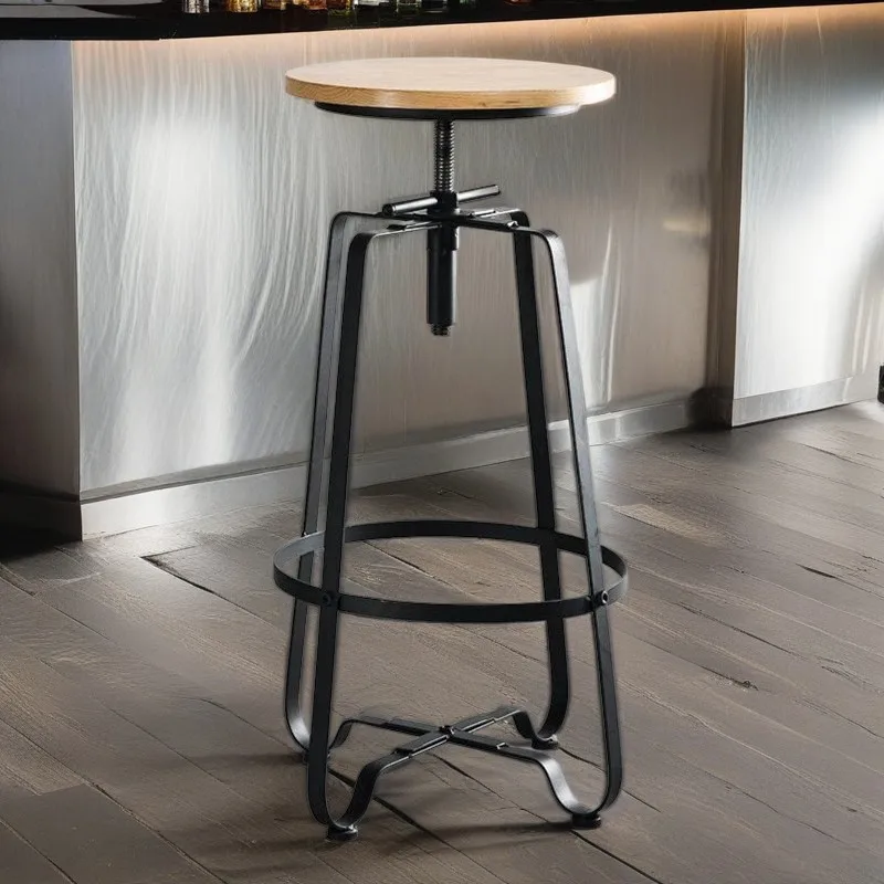 

Bar Metal Chairs Beauty Salon Furniture Mid-century Nordic High Stool Kitchen Home Modern Stools banco para barra Iron Swivel