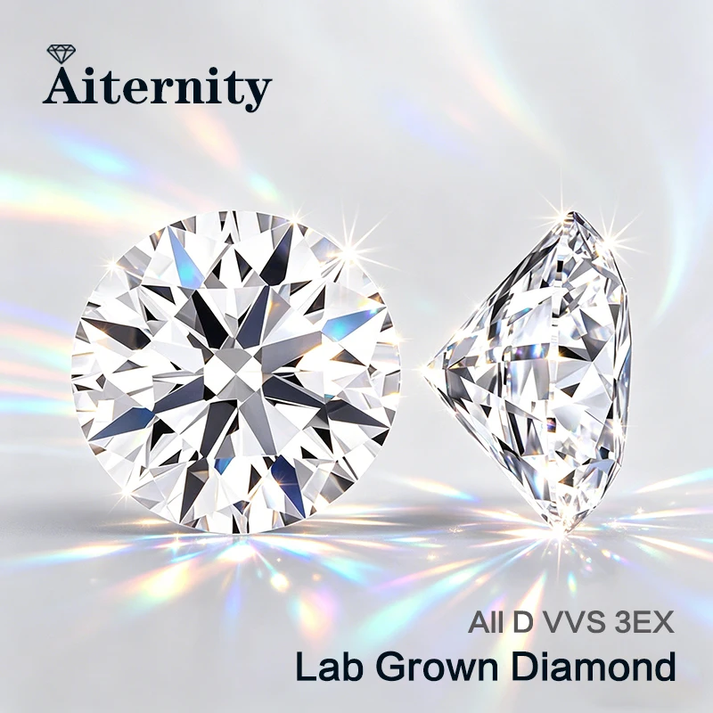

1CT Real Diamond D Color VVS Super White Round 3 Excellent Cut Loose Lab Diamond for Wedding Fine Jewelry Whithout Certificate
