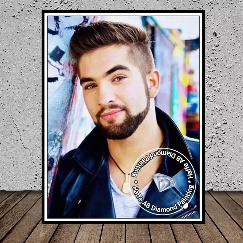 ضوء النجوم Kendji Girac كامل الماس اللوحة AB التدريبات الفرنسية الموسيقى المعبود صورة التطريز عبر غرزة ديكور المنزل #2