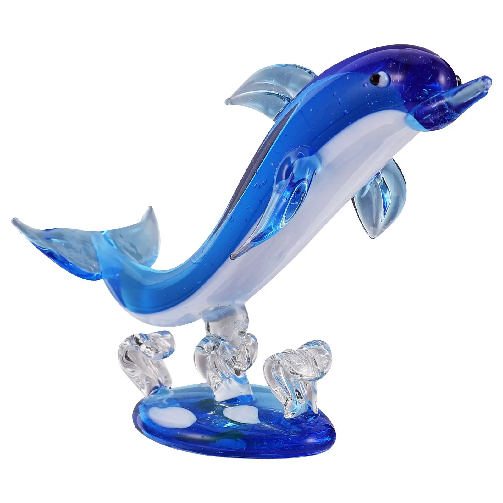 

Paperweight Dolphin Statue Baby Home Decor Decorative Figure Glass Desk Decoration Figurines