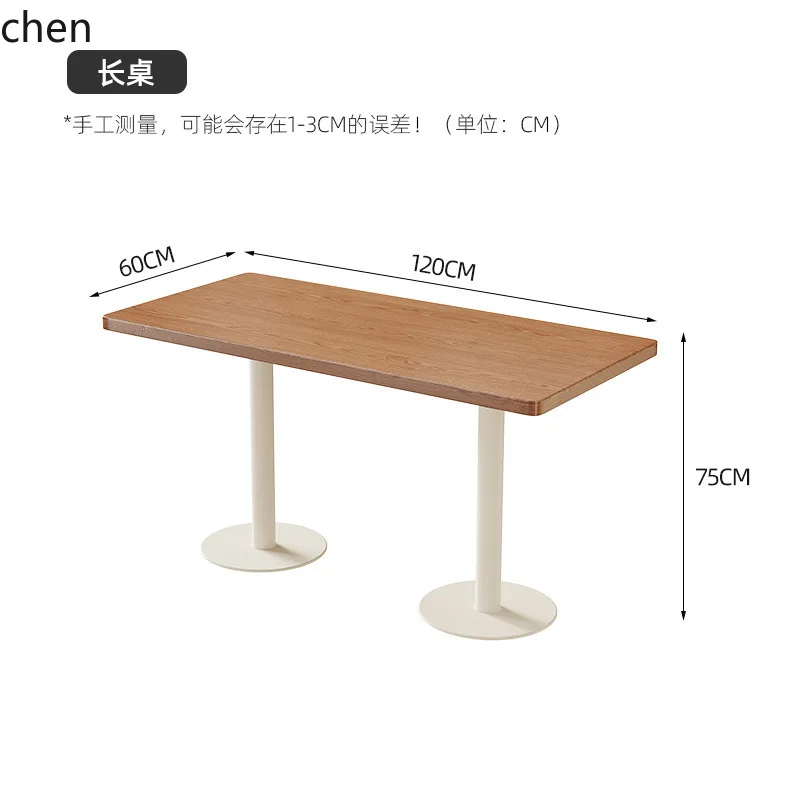 YFY  Solid Wood Dining Shop Vintage Table and Chair Set Soft Pack Sofa Cafe Restaurant