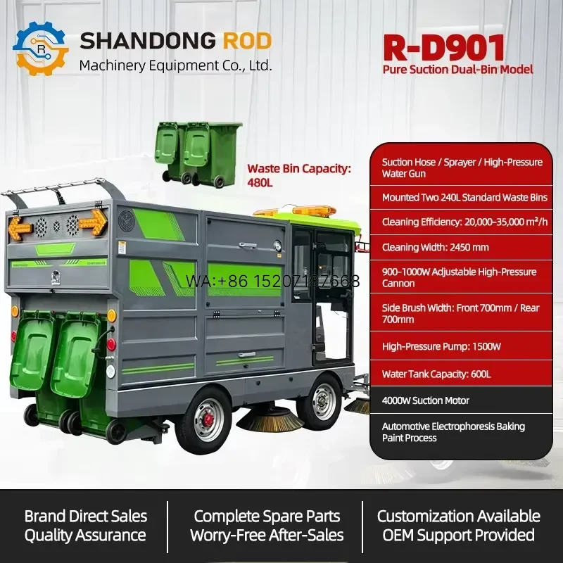 Wmwmnu for ROD Multi Function Truck Mounted Heavy Duty Industrial Municipal Water Spray Dust Control Hydraulic Vacuum Road