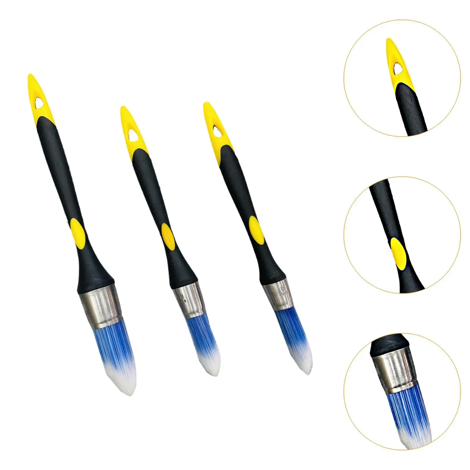 Pennello per finiture Applicatori per macchie di pennelli per dettagli a punta, Utilità, Utensile manuale, Strumento per pittura di bordi, Conico per porte Stampaggio dettagliato fai da te