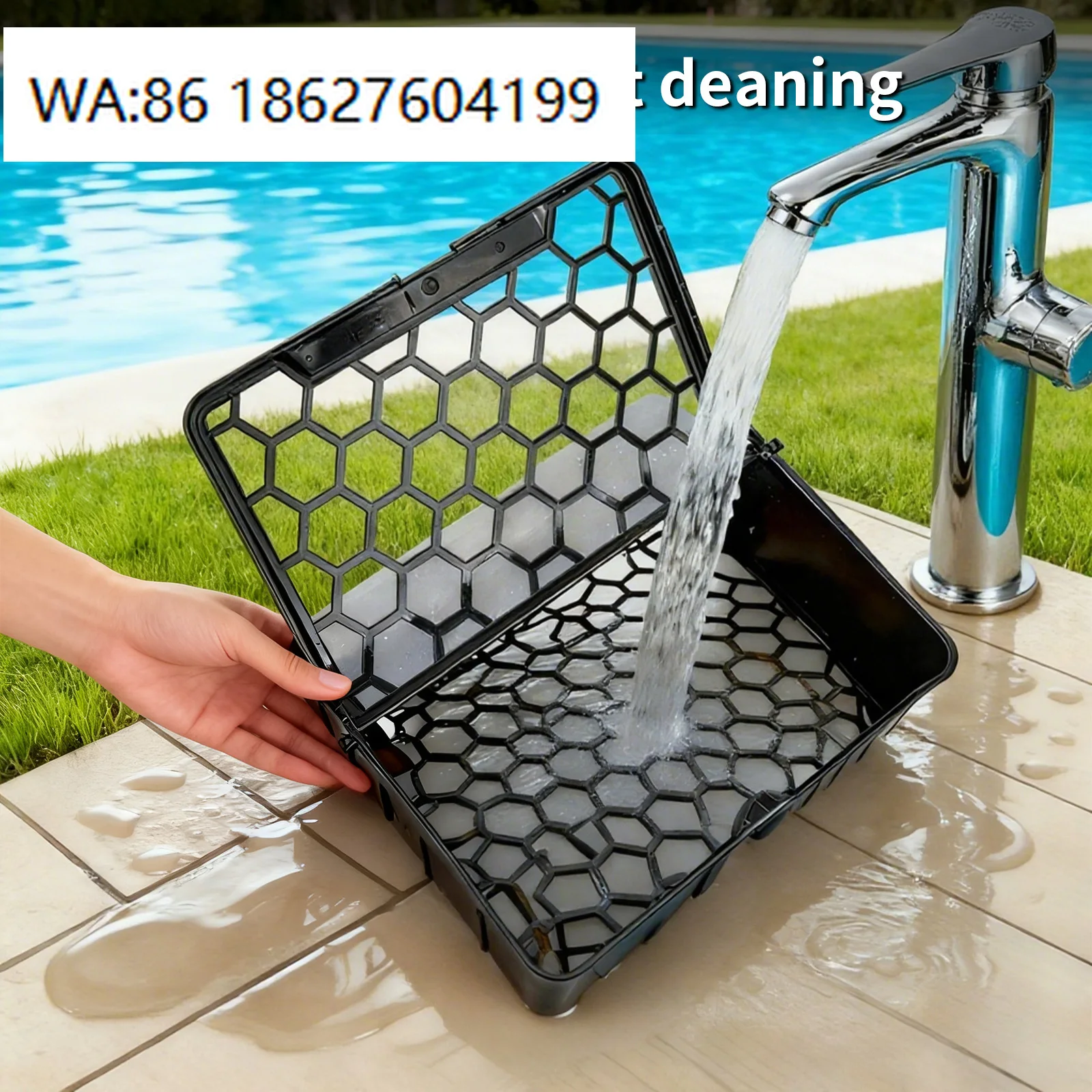 Pool Vacuum Cleaner Dual Motors Lithium Battery Solar Powered Cordless