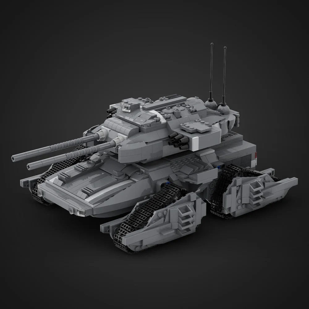 MOC ハイテクゴリアテ未来的な戦車ビルディングブロックモデル輸送戦車レンガ組み立ておもちゃ子供のためのギフト