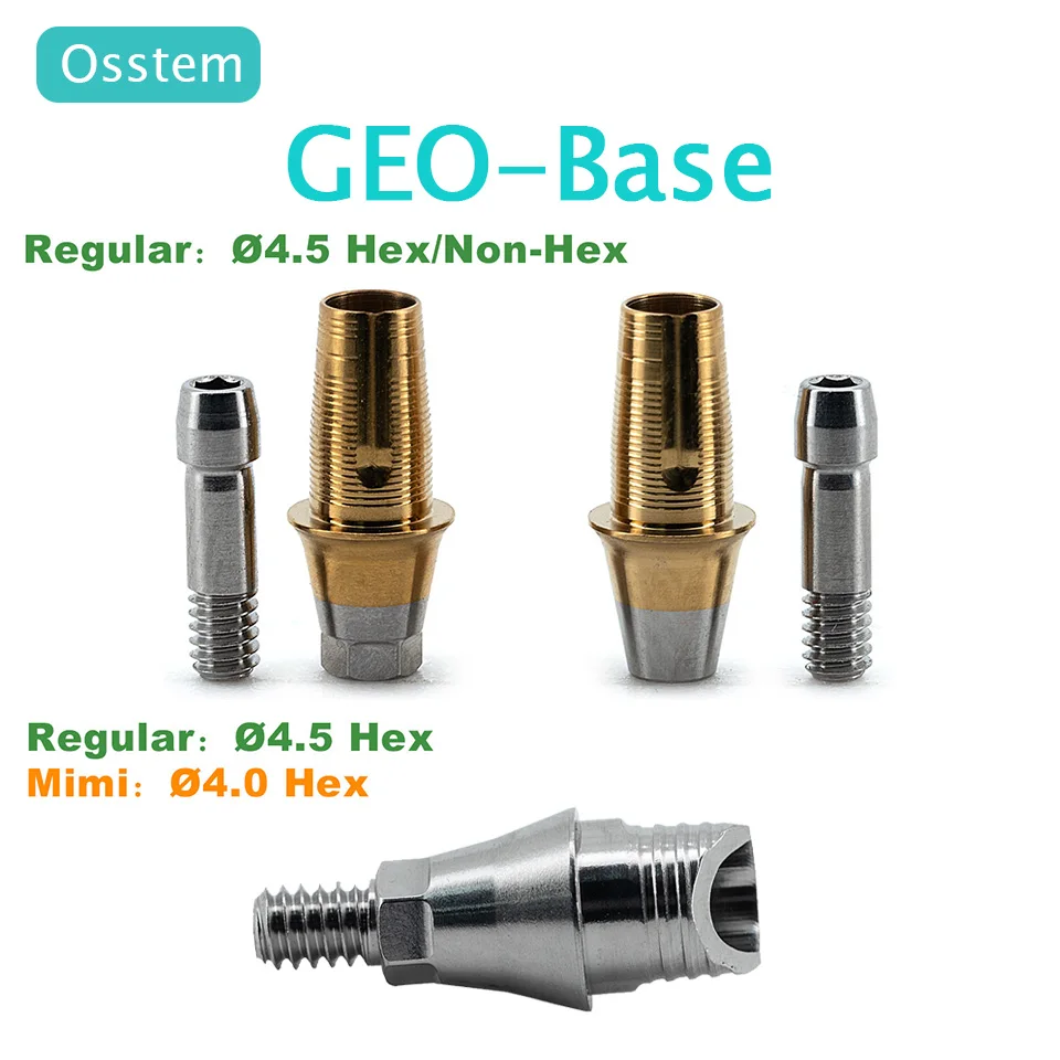 5 Pcs Pack Osstem GEO Tibase Abutment Accessory Grade 5 Titanium Digital Restoration Transfer Post Dental Clinic Supplies OEM
