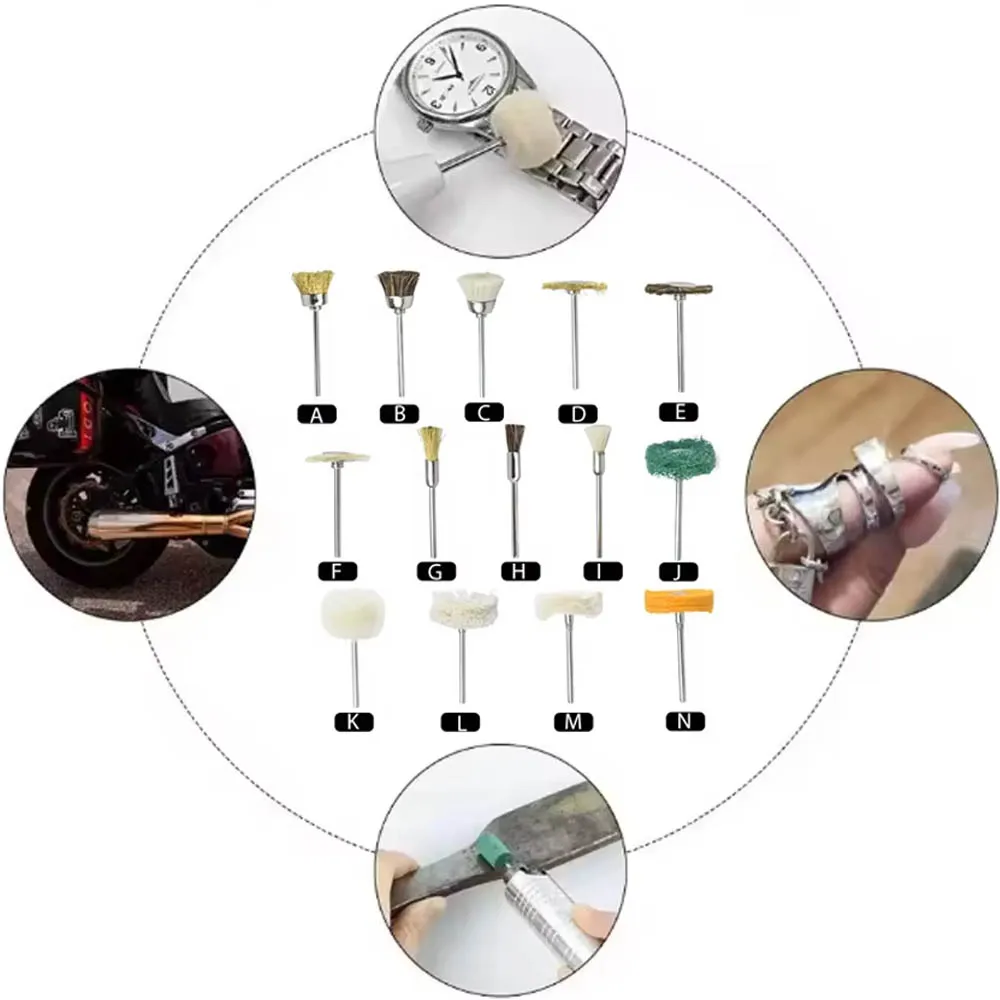 

2.35mm Dental Polishing Brush Grinder for Rotary Tools Dentistry Accessories Teeth Cleaning Polishing Wheel Set