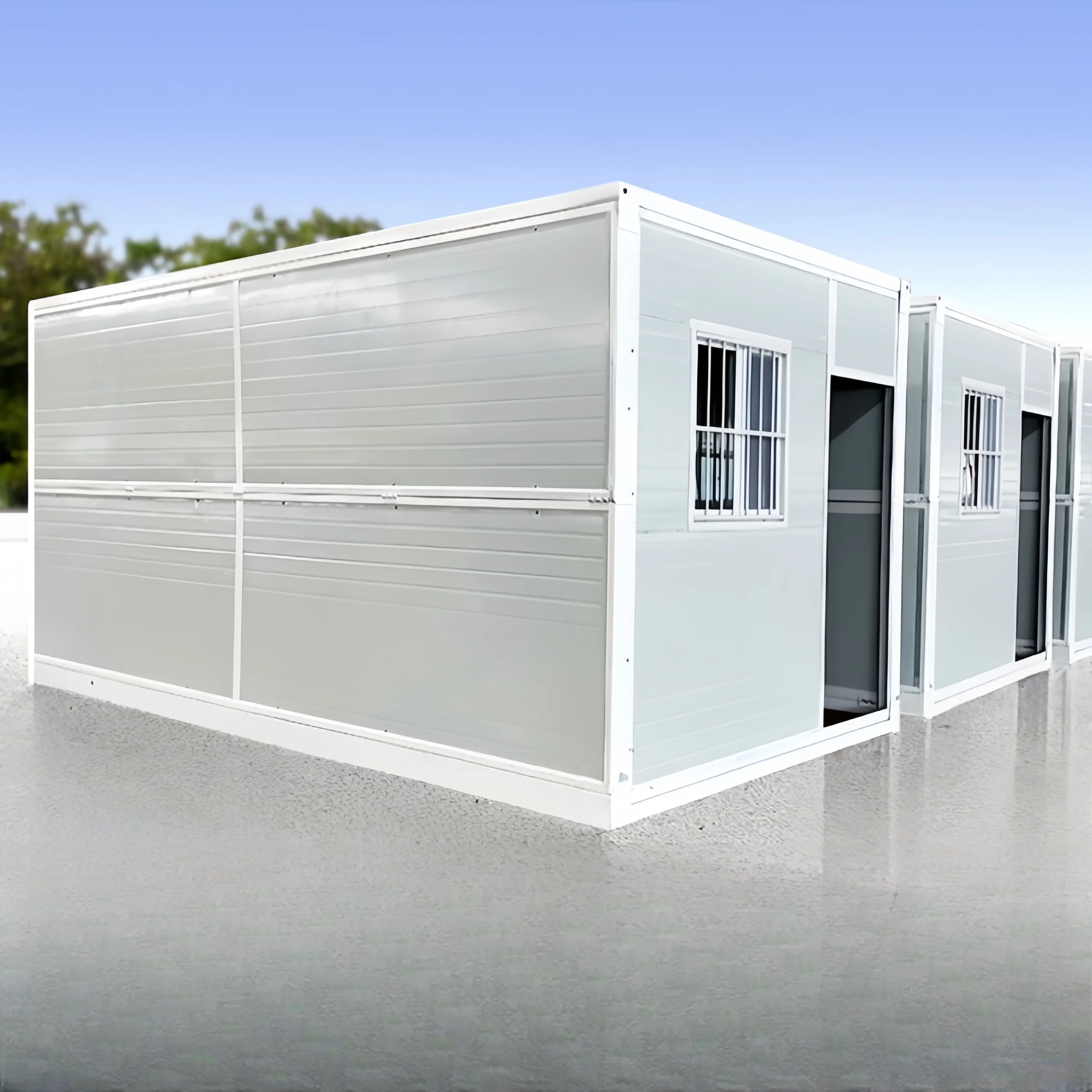 Cabina Modular móvil de 30 pies, portátil, extensible, plegable, contenedor prefabricado, hecho de Panel sándwich
