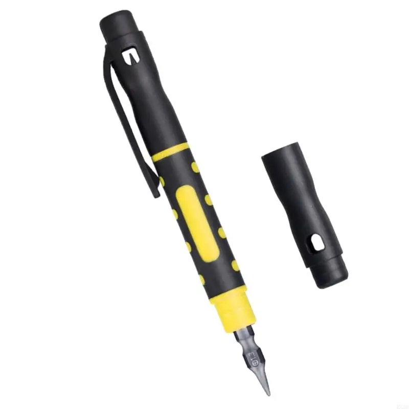 Portable 4 In 1 Pen Shaped Screwdriver with Heads for Secure Fastening HX6C