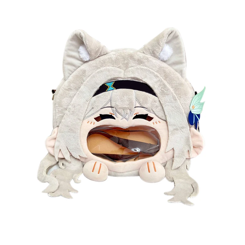 Anime Game Honkai: Star Rail Firefly Kawaii Face Cosplay Lolita Girls Plush Itbag Funny Decor Soft Plushies Backpack Gifts Bag image 6