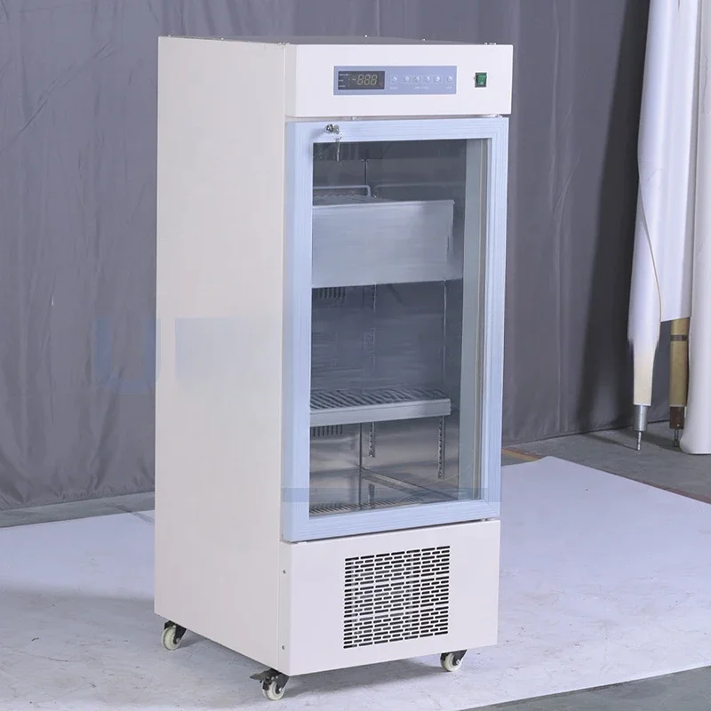 Medical grade refrigerator 4 degrees 130L vertical blood bank refrigerator